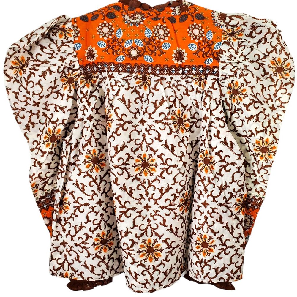 NWT House Of Harlow 1960 Puff Shoulder Floral Print Blouse - Picture 12 of 12